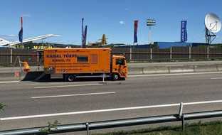 6,5 Kilometer Schlauchlining auf der Autobahn