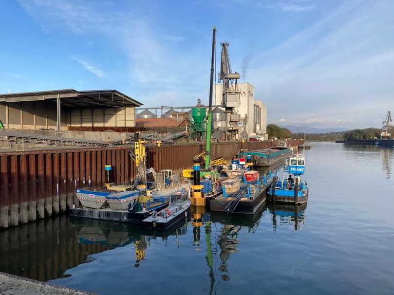 Zu den ausgezeichneten Unternehmen gehörte auch Stump-Franki Spezialtiefbau GmbH, ein Tochterunternehmen der Porr. Sie erhielt ein Vorzertifikat für die Spezialtiefbaustelle Hafen Straubing, bei der eine Spundwandverstärkung mit Verpressankern ausgeführt wird. | Foto: Stump-Franki Zu den ausgezeichneten Unternehmen gehörte auch Stump-Franki Spezialtiefbau GmbH, ein Tochterunternehmen der Porr. Sie erhielt ein Vorzertifikat für die Spezialtiefbaustelle Hafen Straubing, bei der eine Spundwandverstärkung mit Verpressankern ausgeführt wird. | Foto: Stump-Franki