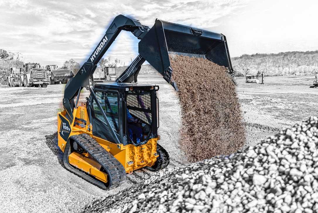 Hyundai stellt neue Kompaktlader HS80V, HS120V & HT100V für Bau & GaLaBau vor