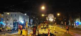 Salzburger Kanäle stehen auf Pfählen