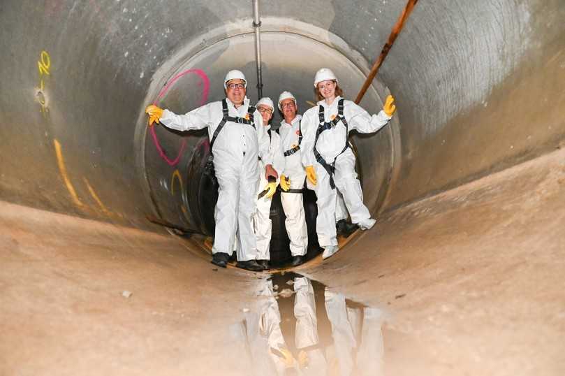 Bestens geeignet: IKT-Forschungskanal, 40 Meter lang, 2 Meter im Durchmesser und 4 Meter unter der Erde | Foto: IKT