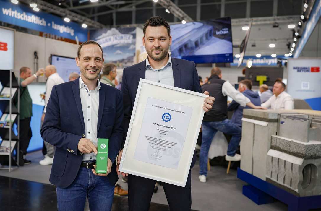 infra.green.award: Auszeichnung für vorbildliches Schwammstadt-Projekt