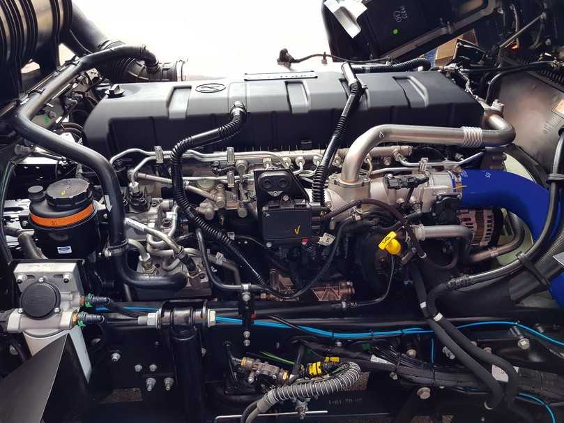Der 12,7-l-Dieselmotor von Ford leistet 500 PS. Andere Leistungsstufen sind für den F-Max derzeit nicht zu haben. | Foto: F-Trucks Deutschland GmbH Der 12,7-l-Dieselmotor von Ford leistet 500 PS. Andere Leistungsstufen sind für den F-Max derzeit nicht zu haben. | Foto: F-Trucks Deutschland GmbH