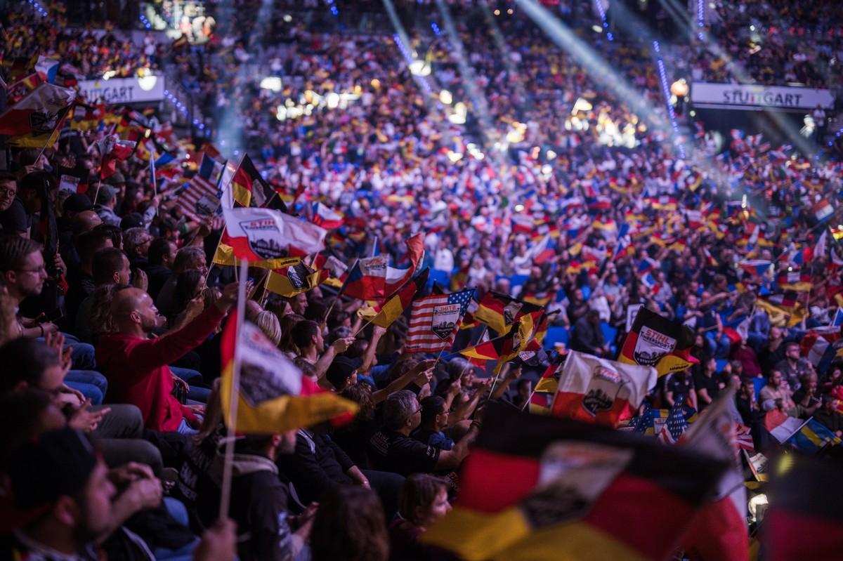Die WM 2026 findet in der Stuttgarter Porsche-Arena statt. Das Event ist bereits zum jetzigen Zeitpunkt ausverkauft. Über einen Live-Stream können Fans den Wettkampf weltweit verfolgen. | Foto: Stihl Timbersports