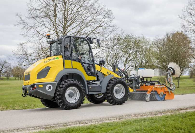 Preislich jetzt attraktiver dank kleinerem Akku: Den 5065e Radlader liefert Kramer jetzt standardmäßig mit 28,8 kWh-Batterie aus. Wer mehr Kapazität braucht, kann die Version mit 37,5 kWh bestellen. | Foto: Kramer