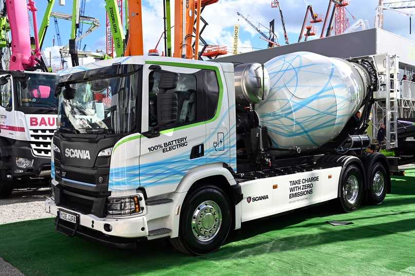 Elektrischer Scania 25P XT 6x2 Fahrmischer | Foto: QUATEX Elektrischer Scania 25P XT 6x2 Fahrmischer | Foto: QUATEX