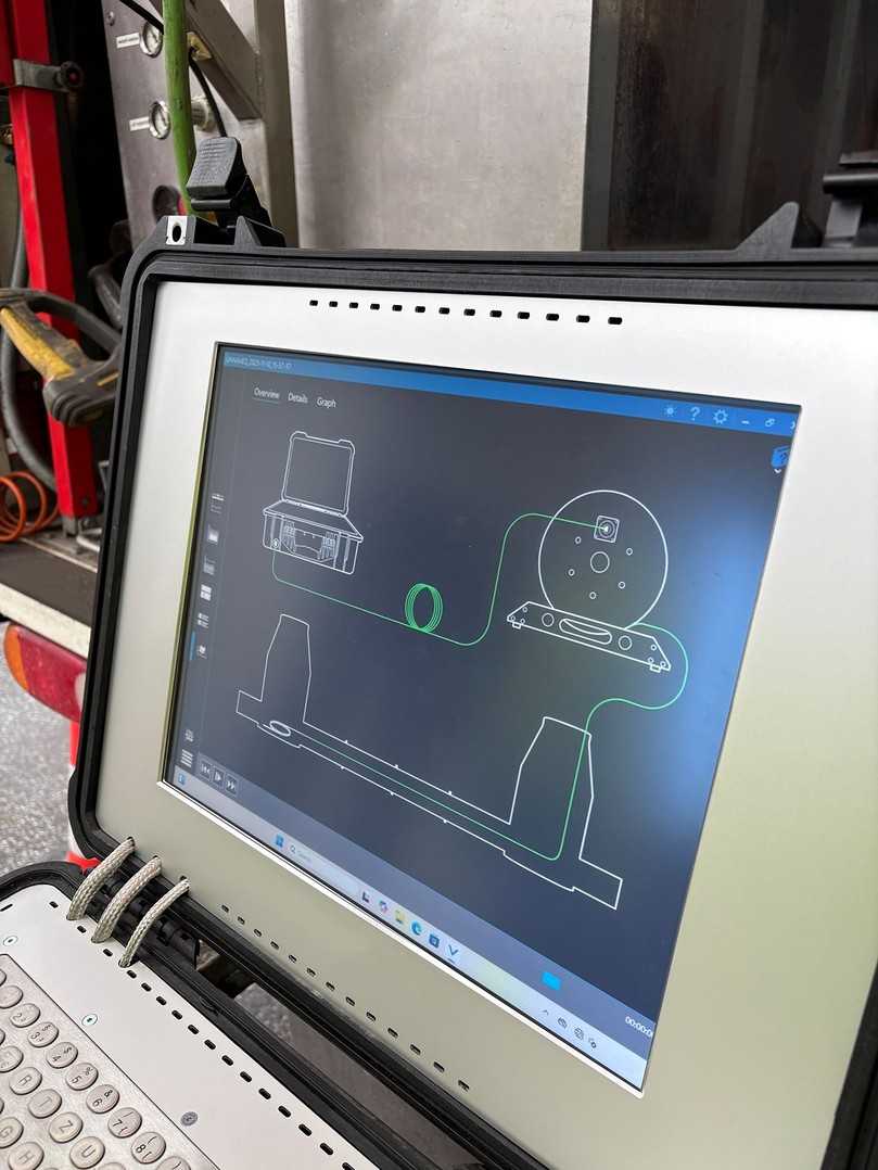 Setup Temperaturmessung | Foto: RelineEurope Setup Temperaturmessung | Foto: RelineEurope