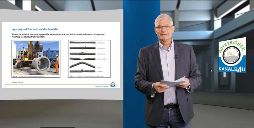 Die neuen Schulungsvideos können von Unternehmen für die interne Weiterbildung der Mitarbeiter genutzt werden. | Foto: Güteschutz Kanalbau Die neuen Schulungsvideos können von Unternehmen für die interne Weiterbildung der Mitarbeiter genutzt werden. | Foto: Güteschutz Kanalbau