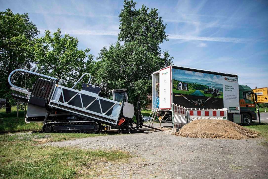 Mudcleaner Truck: Musterbaustelle in Tettnang Mudcleaner Truck: Musterbaustelle in Tettnang