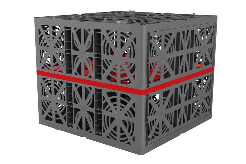 Versickern und zurückhalten - Der GRAF EcoBloc Inspect 420 schafft unterirdisch Speichervolumen für Niederschläge und ermöglicht flexible Lösungen – vom einzelnen Modul bis zur groß dimensionierten Rigolenanlage. | Foto: Otto Graf GmbH