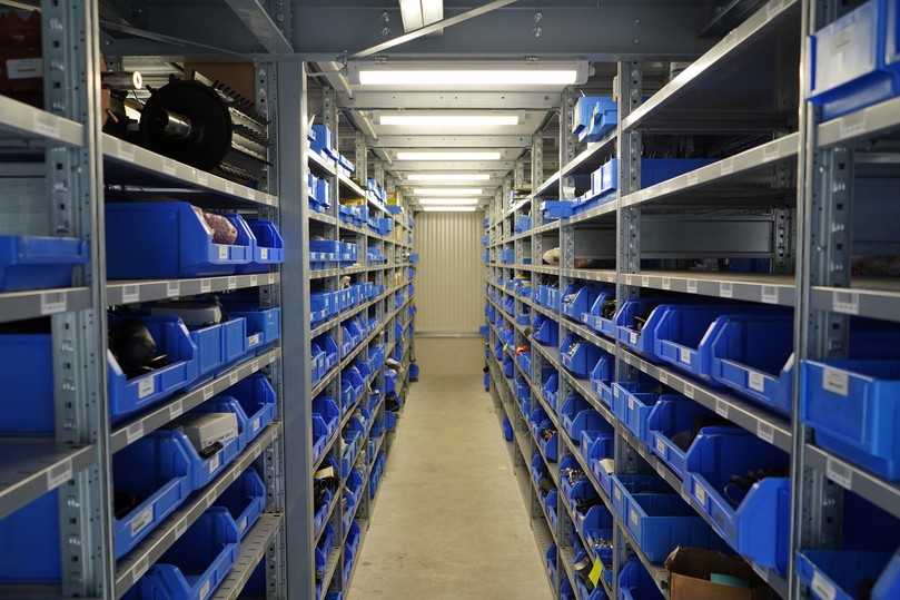 Ein großes, zentrales Ersatzteillager mit über 14.000 lagervorrätigen Teilen ermöglicht eine schnelle Verfügbarkeit und Lieferung | Foto: Vogt