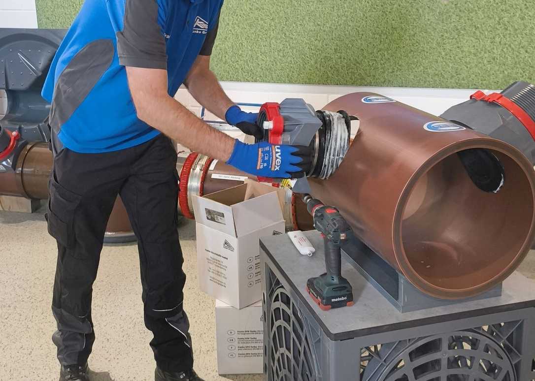 Funke VPS Turbo DN/OD 160: Hausanschlüsse schnell & dicht