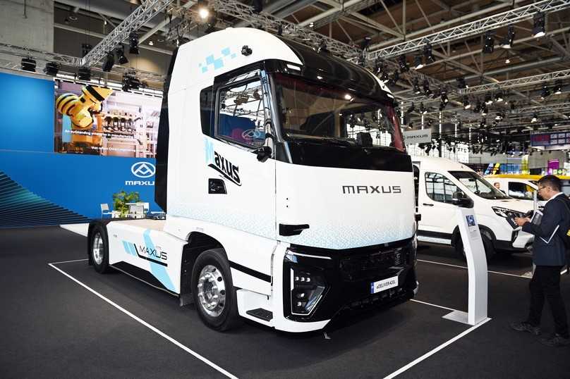 Der Maxus eDeliver 420 L aus dem SAIC-Konzern greift in der schwere Klasse an und entwickelt eine Gesamtleistung von 500 kW an. | Foto: FH Der Maxus eDeliver 420 L aus dem SAIC-Konzern greift in der schwere Klasse an und entwickelt eine Gesamtleistung von 500 kW an. | Foto: FH