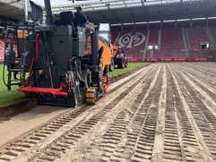 Rasen im Mainzer Bundesliga-Stadion rasend schnell saniert