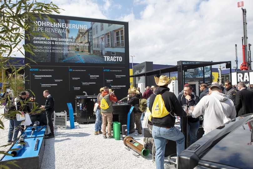 Im Bereich Rohrerneuerung konnte Tractomit seiner nachhaltigen Systemlösung aus Grundoburst-Systemen, umfangreichem Zubehör und kompetenter Beratung ebenfalls überzeugen. | Foto: Tracto