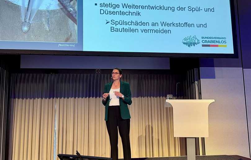 „Viel hilft nicht unbedingt viel“, sagt Dr.-Ing. Susanne Leddig-Bahls, wenn es um die Reinigung renovierter Abwasserkanäle geht. | Foto: TAH