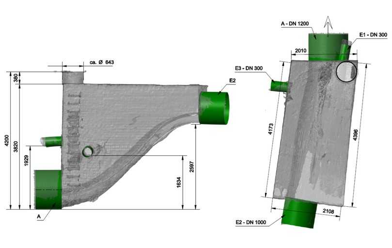 Die Geometrie des Bestands wurde via Laserscanning vollständig digital erfasst und als Grundlage für die passgenaue Fertigung genutzt. | Foto: Predl GmbH