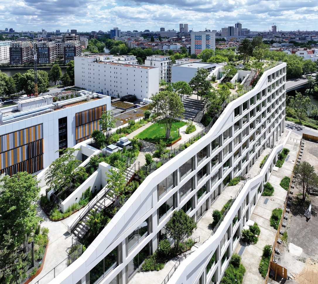 Bürokomplex AERA in Berlin: So funktioniert der XXL-      Dachgarten