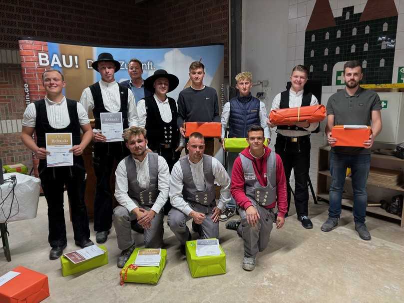Die Landesbesten des Baugewerbes aus Schleswig-Holstein 2025 | Foto: BGV SH