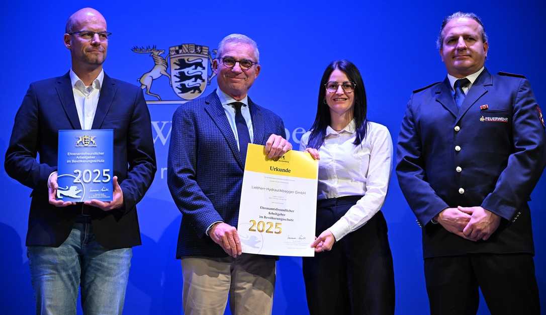 Liebherr-Hydraulikbagger erhält Auszeichnung