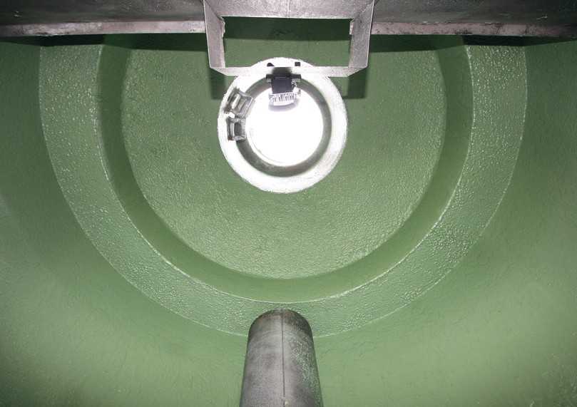 Das grüne Epoxidharz ist vielseitig einsetzbar, wie hier im Fettabscheider. | Foto: Resinnovation Das grüne Epoxidharz ist vielseitig einsetzbar, wie hier im Fettabscheider. | Foto: Resinnovation