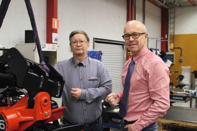 Roger Norgren und Anders Jonsson schmieden auch nach dem 30-jährigen Jubiläum neue Pläne für die Zukunft, unter anderem für die Einführung des Rototilt auf neuen Märkten. | Foto: Rototilt Roger Norgren und Anders Jonsson schmieden auch nach dem 30-jährigen Jubiläum neue Pläne für die Zukunft, unter anderem für die Einführung des Rototilt auf neuen Märkten. | Foto: Rototilt