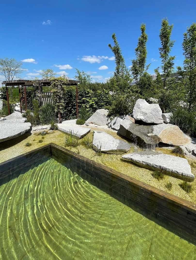 „Ein Blick ins Paradies Weiß-Blau“ heißt der Themengarten von Kiermeier Gärten zum Wohlfühlen auf der Landesgartenschau Ingolstadt. | Foto: Landesgartenschau Ingolstadt