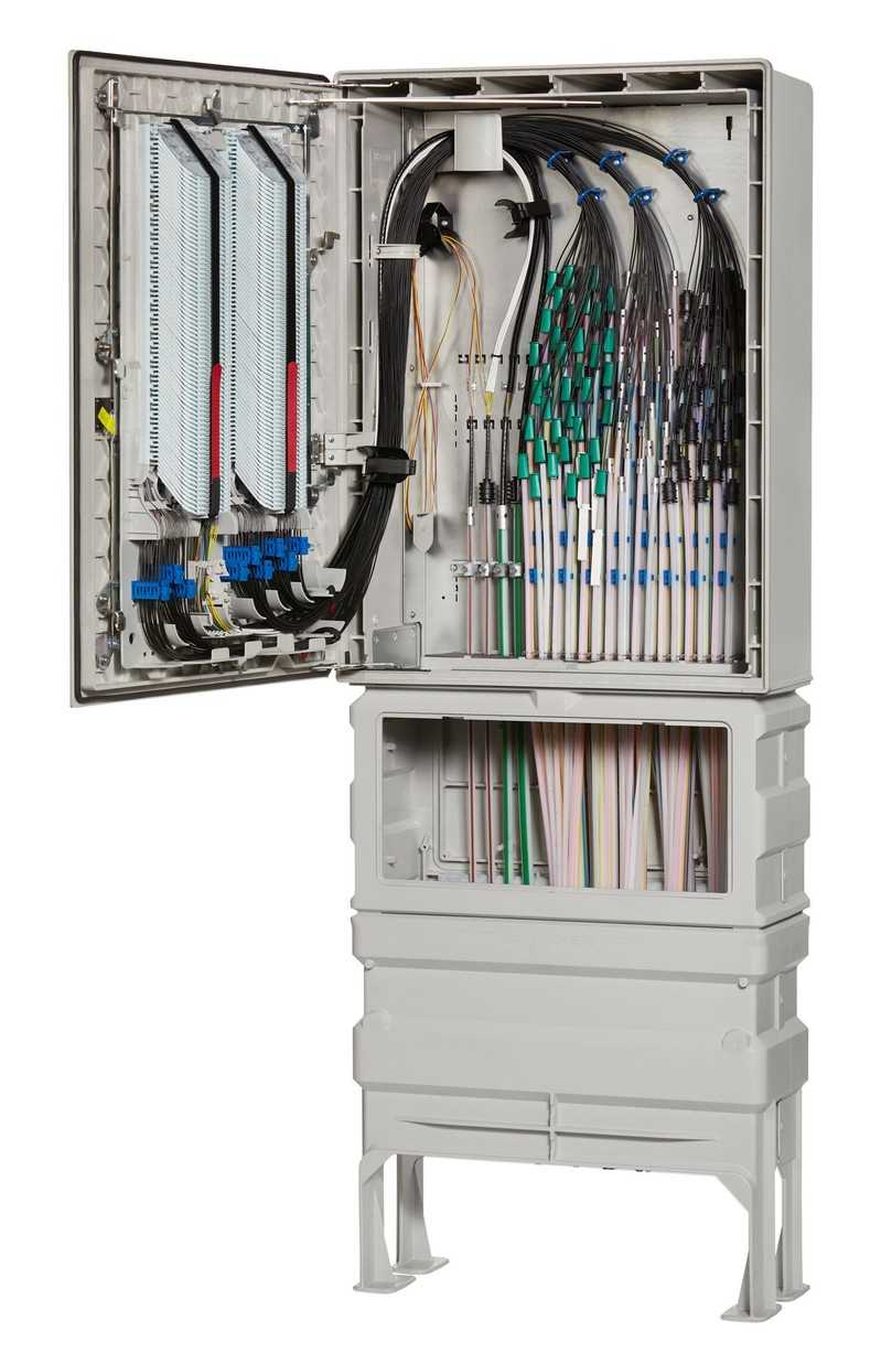 Ein Glasfaser-Netzverteiler von Langmatz mit dem neuen Fasermanagement-System 3.0 | Foto: Langmatz Ein Glasfaser-Netzverteiler von Langmatz mit dem neuen Fasermanagement-System 3.0 | Foto: Langmatz