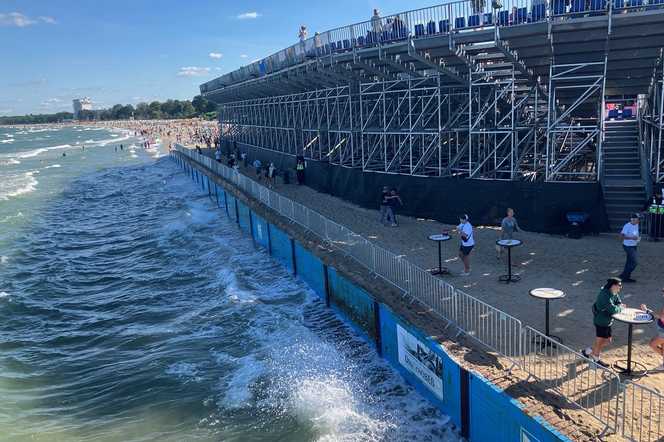 Wenn der Strand zum Stadion wird