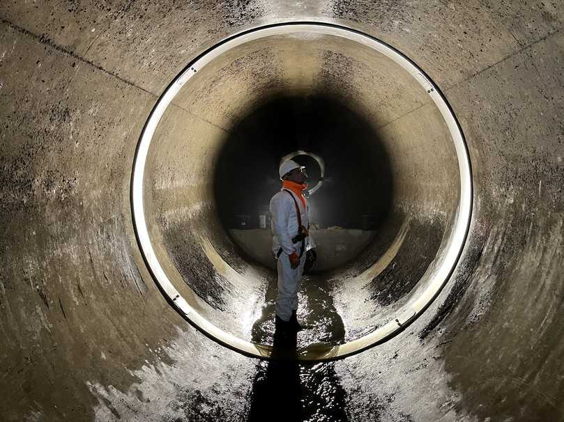 Fertig: Fünf Quick-Lock Big-Manschetten kamen in Aachen zum Einsatz. | Foto: HS Kanalsanierung Fertig: Fünf Quick-Lock Big-Manschetten kamen in Aachen zum Einsatz. | Foto: HS Kanalsanierung