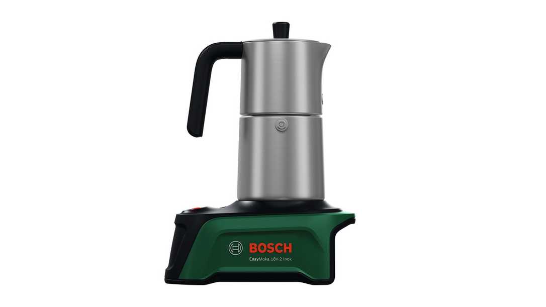 Bosch EasyMoka 18V-2: Akku-Espressokocher für Baustelle und Garten