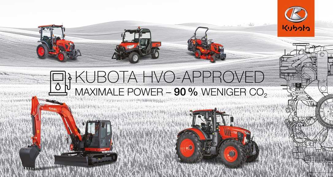 Kubota: Grünes Licht für HVO-Kraftstoff in Dieselmotoren Kubota: Grünes Licht für HVO-Kraftstoff in Dieselmotoren