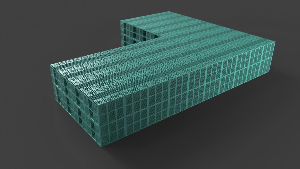 Flexibel, platzsparend und modular: Die Rigolenfüllkörper „Rigofill inspect" sind in drei Raumrichtungen anbaubar und lassen sich zu beliebig großen, ein- und mehrlagigen Anlagen kombinieren. | Foto: Fränkische