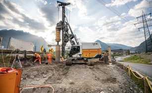 Liebherr baut Batterie-Drehbohrgerät