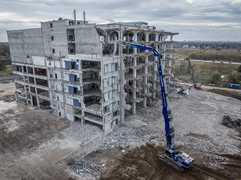 Rückbau eines Industriekomplexes