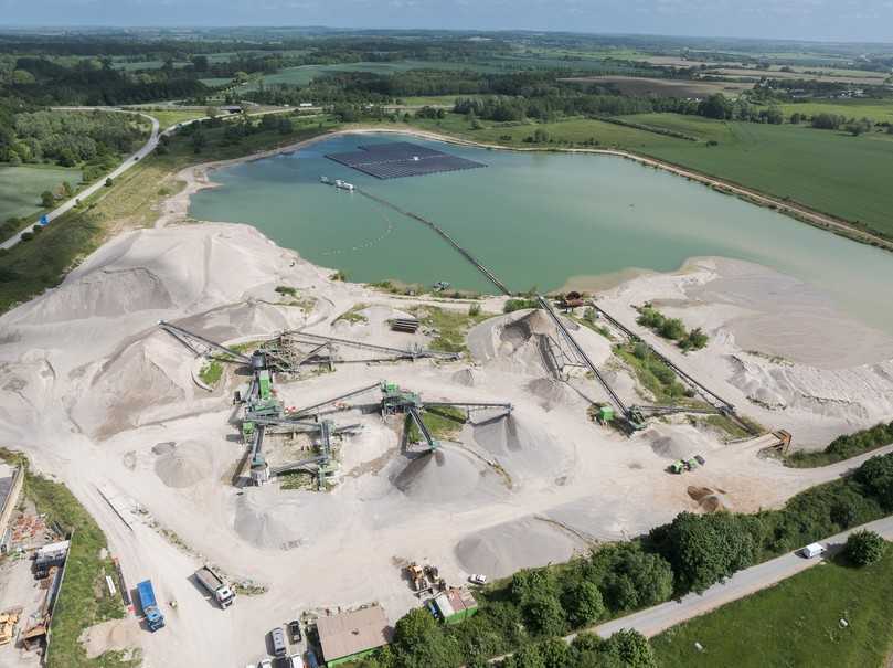Im Kieswerk Zurow wurde der Produktionsprozess vollständig auf erneuerbare Energien umgestellt. | Foto: Heidelberg Materials/Sebastian Engels