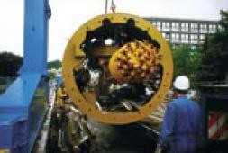 Einbau der Teilschnittmaschine