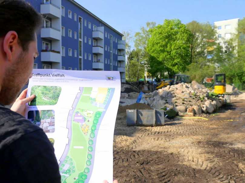 Biologische Vielfalt ist angesagt: Planung einer naturnahen Flächen in Berlin-Reinickendorf. | Foto: Stiftung für Mensch und Umwelt Biologische Vielfalt ist angesagt: Planung einer naturnahen Flächen in Berlin-Reinickendorf. | Foto: Stiftung für Mensch und Umwelt