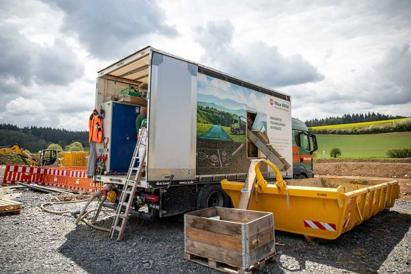Der Mudcleaner Truck: alles kompakt in einem Lkw. | Foto: Max Wild