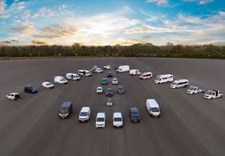 Runderneuertes Transporter-Quartett