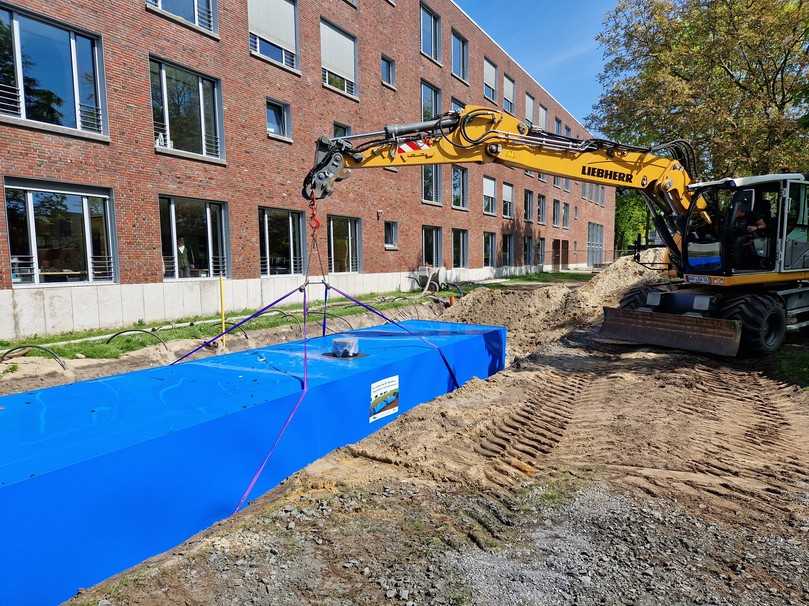 KS-Bluebox im Einsatz in Telgte. | Foto: Funke Kunststoffe