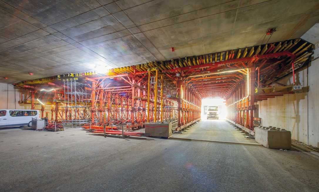 A7-Ausbau: Flexible Schalung für den Lärmschutztunnel Altona
