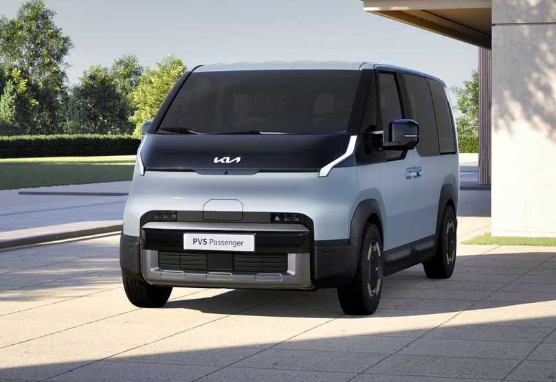 Das elegante Profil des PV5 Passenger unterstreicht die zeitgemäße Optik. | Foto: Kia Das elegante Profil des PV5 Passenger unterstreicht die zeitgemäße Optik. | Foto: Kia