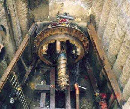 Bergung der Vortriebsmaschine