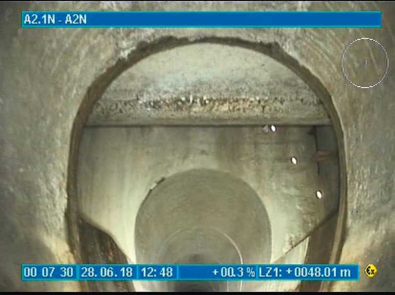 Querung vor dem Schlauchliner-Einbau | Foto: ISAS GmbH Querung vor dem Schlauchliner-Einbau | Foto: ISAS GmbH