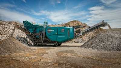 80-Tonnen-Powerscreen-Brecher als Highlight bei Christophel und Kölsch