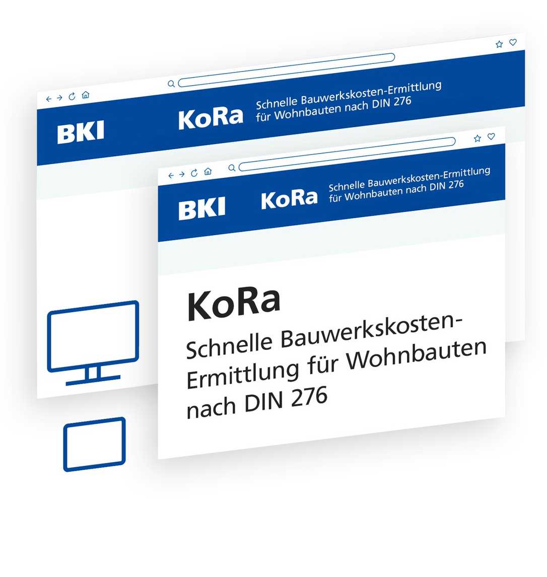 Baukostenermittlung nach DIN 276: Web-App BKI KoRa