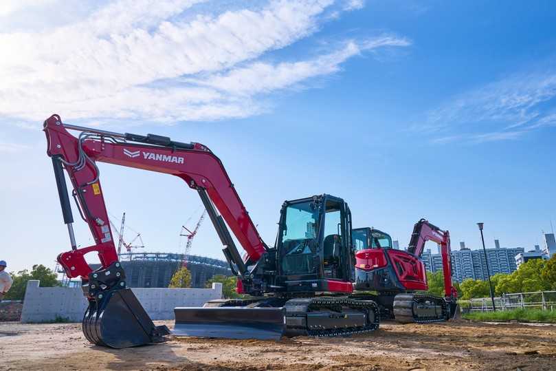 Eine weitere Neuheit, die auf der GaLaBau 2024 in Nürnberg zu sehen sein wird, ist der Yanmar-Bagger SV100-7 2PB, der noch im September auf den Markt kommen soll. | Foto: Yanmar Eine weitere Neuheit, die auf der GaLaBau 2024 in Nürnberg zu sehen sein wird, ist der Yanmar-Bagger SV100-7 2PB, der noch im September auf den Markt kommen soll. | Foto: Yanmar
