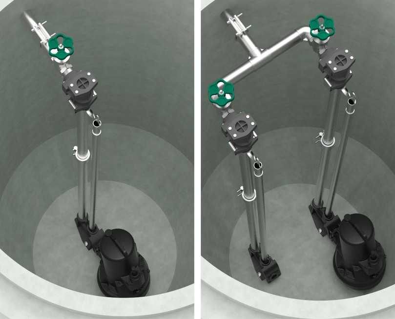 Sanierung des Schachtinnenlebens von Betonschächten: Vormontierte Einbausets erleichtern den Austausch alter Einbauten. | Foto: Jung Pumpen GmbH