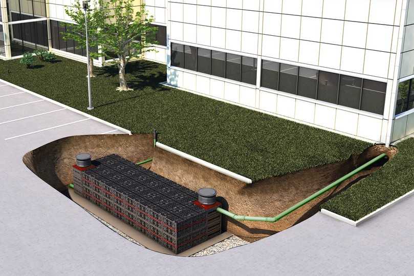 Abb. 4: Besonders wirkungsvoll ist der Einsatz von Regenwasserzisternen auf öffentlichen Flächen und an öffentlichen Gebäuden. | Foto: Graf Abb. 4: Besonders wirkungsvoll ist der Einsatz von Regenwasserzisternen auf öffentlichen Flächen und an öffentlichen Gebäuden. | Foto: Graf